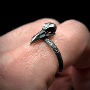 Anillo Calavera de Cuervo - Pequeño